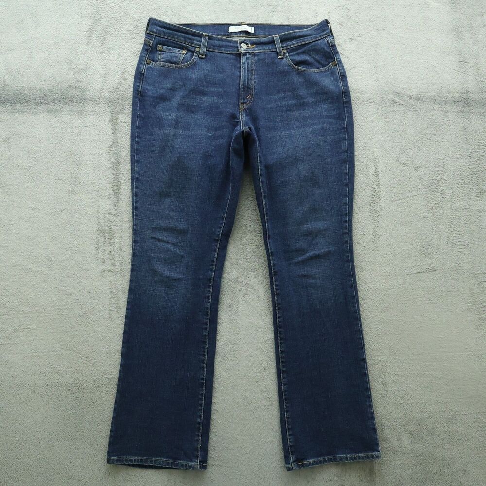 Levi's 515 Jeans Womens Size 14L Blue High-Rise Bootcut Denim 34" Inseam Stretch